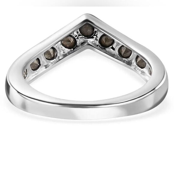 Swarovski Premium Crystal Wishbone Ring in Sterling Silver 8 - Picture 4 of 16